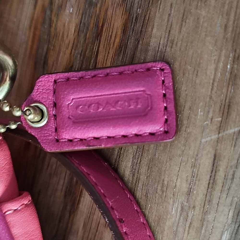 Coach Bonnie Barbie Pink Leather Crossbody Muti Zip Bag - Picture 4 of 7